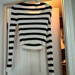 Black and white shirt